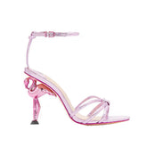 Ankle Strap Flamingo Heel Sandals